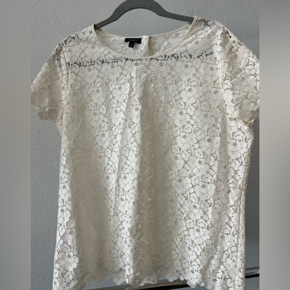 Talbots lace top